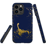 For iPhone 14 Pro Max Case Tough Protective Cover, Scorpio Drawing | iCoverLover Australia
