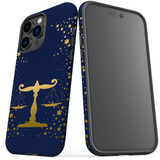 For iPhone 14 Pro Max Case Tough Protective Cover, Libra Drawing | iCoverLover Australia