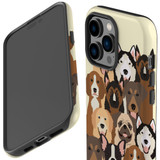 For iPhone 14 Pro Max Case Tough Protective Cover, Seamless Dogs | iCoverLover Australia