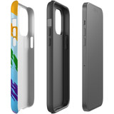 For iPhone 14 Pro Case Tough Protective Cover, Rainbow Brushes | iCoverLover Australia