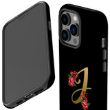 For iPhone 14 Pro Max Case Tough Protective Cover, Embellished Letter J | iCoverLover Australia