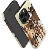 For iPhone 14 Pro Case Tough Protective Cover, Seamless Dogs | iCoverLover Australia