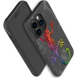 For iPhone 14 Pro Case Tough Protective Cover, Colorful Lizard | iCoverLover Australia