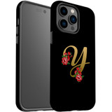 For iPhone 14 Pro Max Case Tough Protective Cover, Embellished Letter Y | iCoverLover Australia