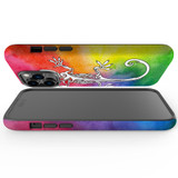 For iPhone 14 Pro Case Tough Protective Cover, Rainbow Lizard | iCoverLover Australia