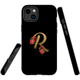 For iPhone 14 Plus Case Tough Protective Cover, Embellished Letter R | iCoverLover Australia