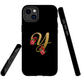For iPhone 14 Plus Case Tough Protective Cover, Embellished Letter Y | iCoverLover Australia