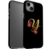 For iPhone 14 Plus Case Tough Protective Cover, Embellished Letter Y | iCoverLover Australia