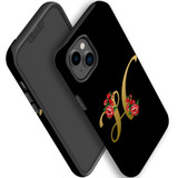 For iPhone 14 Plus Case Tough Protective Cover, Embellished Letter H | iCoverLover Australia