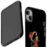 For iPhone 14 Plus Case Tough Protective Cover, Embellished Letter G | iCoverLover Australia