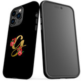 For iPhone 14 Pro Max Case Tough Protective Cover, Embellished Letter G | iCoverLover Australia