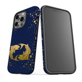 For iPhone 13 Pro Max Case, Protective Back Cover, Pisces Drawing | iCoverLover Australia