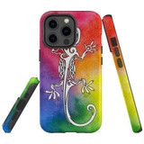 For iPhone 13 Pro Max Case, Protective Back Cover, Rainbow Lizard | iCoverLover Australia