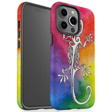 For iPhone 13 Pro Max Case, Protective Back Cover, Rainbow Lizard | iCoverLover Australia