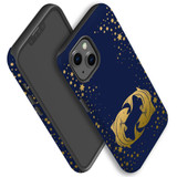 For iPhone 13 Case, Protective Back Cover, Pisces Drawing | iCoverLover Australia