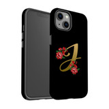 For iPhone 13 Case, Protective Back Cover, Embellished Letter J | iCoverLover Australia