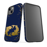 For iPhone 13 mini Case, Protective Back Cover, Pisces Drawing | iCoverLover Australia