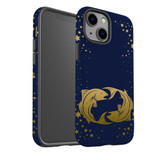 For iPhone 13 mini Case, Protective Back Cover, Pisces Drawing | iCoverLover Australia