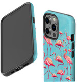 For iPhone 13 Pro Case, Protective Back Cover, Flamingoes | iCoverLover Australia