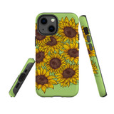 For iPhone 13 mini Case, Protective Back Cover, Sunflowers | iCoverLover Australia