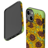 For iPhone 13 mini Case, Protective Back Cover, Sunflowers | iCoverLover Australia