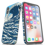 For iPhone XS/X Case, Protective Back Cover, Japanese Wave | iCoverLover Australia