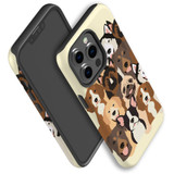 For iPhone 13 Pro Case, Protective Back Cover, Seamless Dogs | iCoverLover Australia