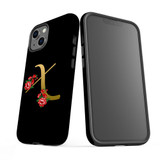 For iPhone 13 Case, Protective Back Cover, Embellished Letter X | iCoverLover Australia
