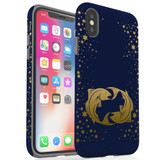 For iPhone XS/X Case, Protective Back Cover, Pisces Drawing | iCoverLover Australia
