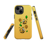 For iPhone 13 mini Case, Protective Back Cover, Honey Bees | iCoverLover Australia