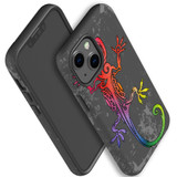 For iPhone 13 mini Case, Protective Back Cover, Colorful Lizard | iCoverLover Australia