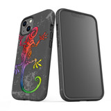 For iPhone 13 Case, Protective Back Cover, Colorful Lizard | iCoverLover Australia
