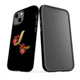 For iPhone 13 mini Case, Protective Back Cover, Embellished Letter L | iCoverLover Australia