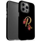 For iPhone 13 Pro Max Case, Protective Back Cover, Embellished Letter R | iCoverLover Australia