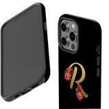 For iPhone 13 Pro Max Case, Protective Back Cover, Embellished Letter R | iCoverLover Australia