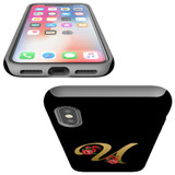 For iPhone XS Max Case, Protective Back Cover, Embellished Letter U | iCoverLover Australia