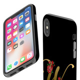For iPhone XS Max Case, Protective Back Cover, Embellished Letter W | iCoverLover Australia
