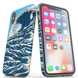 For iPhone XS Max Case, Protective Back Cover, Japanese Wave | iCoverLover Australia