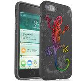 For Apple iPhone SE 5G (2022)/SE (2020)/8/7 Case, Protective Back Cover, Colorful Lizard | iCoverLover Australia