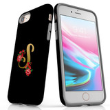 For Apple iPhone SE 5G (2022)/SE (2020)/8/7 Case, Protective Back Cover, Embellished Letter S | iCoverLover Australia