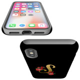 For iPhone XS/X Case, Protective Back Cover, Embellished Letter S | iCoverLover Australia
