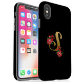 For iPhone XS/X Case, Protective Back Cover, Embellished Letter S | iCoverLover Australia