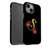 For iPhone 13 mini Case, Protective Back Cover, Embellished Letter S | iCoverLover Australia