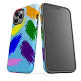 For iPhone 12/12 Pro Case, Protective Back Cover, Rainbow Brushes | iCoverLover Australia
