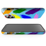 For iPhone 12/12 Pro Case, Protective Back Cover, Rainbow Brushes | iCoverLover Australia