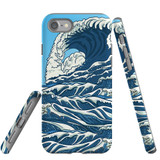 For Apple iPhone SE 5G (2022)/SE (2020)/8/7 Case, Protective Back Cover, Japanese Wave | iCoverLover Australia