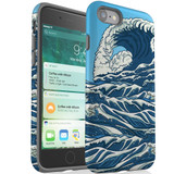 For Apple iPhone SE 5G (2022)/SE (2020)/8/7 Case, Protective Back Cover, Japanese Wave | iCoverLover Australia