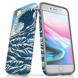 For Apple iPhone SE 5G (2022)/SE (2020)/8/7 Case, Protective Back Cover, Japanese Wave | iCoverLover Australia