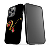 For iPhone 13 Pro Max Case, Protective Back Cover, Embellished Letter V | iCoverLover Australia