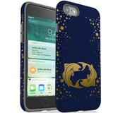 For Apple iPhone SE 5G (2022)/SE (2020)/8/7 Case, Protective Back Cover, Pisces Drawing | iCoverLover Australia